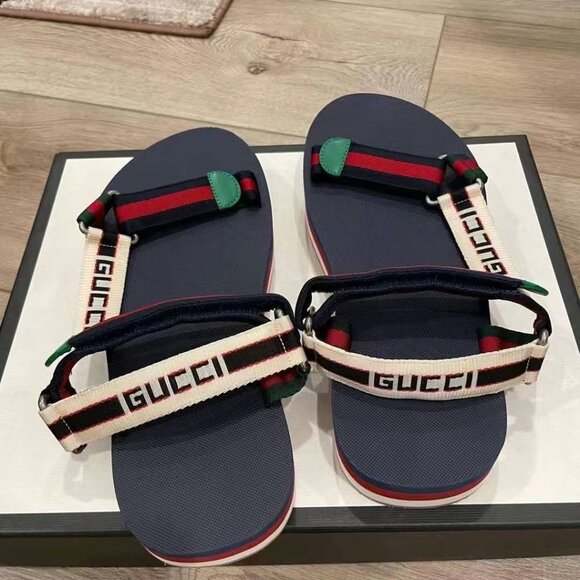 NIB Authentic Gucci Multicolor Bedlam Sandals - Picture 3 of 10